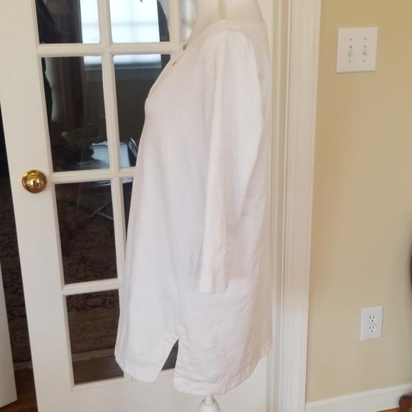 J.Crew white cotton tunic top M - Picture 3 of 5